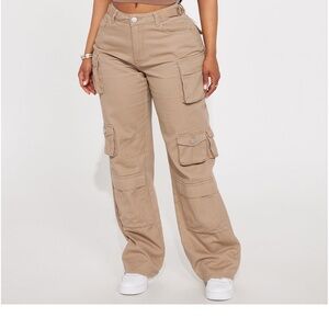 Khaki cargo pants